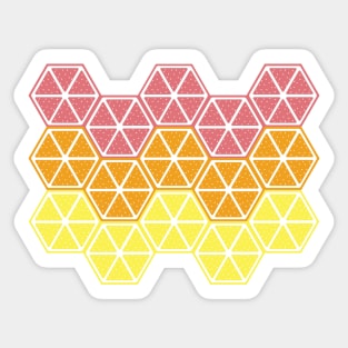 Citraus Hexagon stripes Sticker